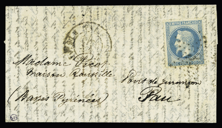N°29B OBL   étoile 32 + CAD "Paris R. de la Ste