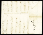 Lettre
avec marque manuscrite "De Monaco" pour Marseille