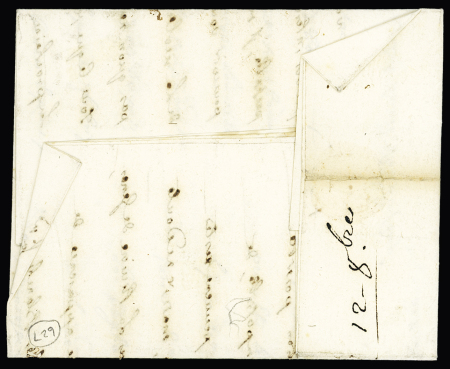 Lettre
avec marque manuscrite "De Monaco" pour Marseille