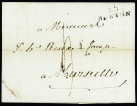 Lettre avec MP "85 Menton" (grand "85") de 28mm pour