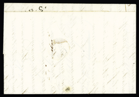 Lettre avec MP tronquée "Menton" + mention manuscrite