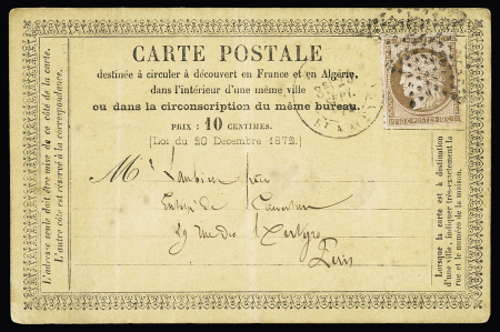 N°58   perforé "CA" sur CP série 1163 avec annonces