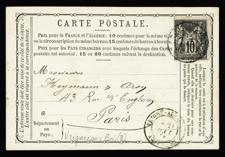 °89 OBL   Vrignes aux Bois Ardennes (1878) sur CP