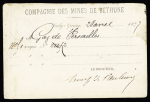 N°77 OBL "Bully-Grenay (61)" (1877) sur CP privée