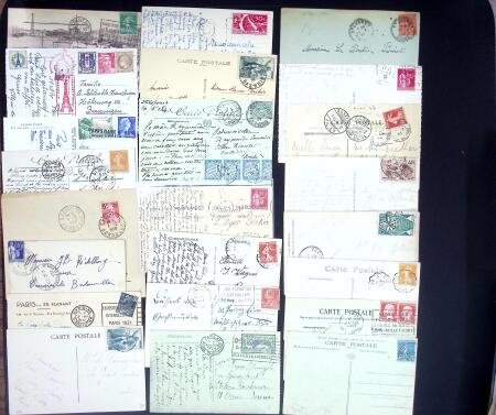 1890-1960 Plus de 9000 lettres semi modernes classées