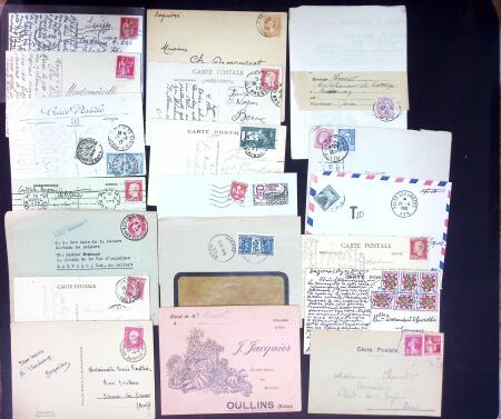 1890-1960 Plus de 9000 lettres semi modernes classées