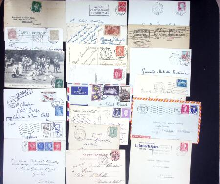1890-1960 Plus de 9000 lettres semi modernes classées