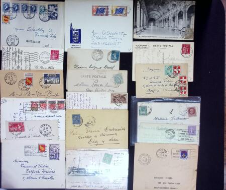 1890-1960 Plus de 9000 lettres semi modernes classées