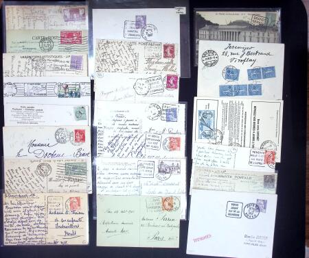 1890-1960 Plus de 9000 lettres semi modernes classées
