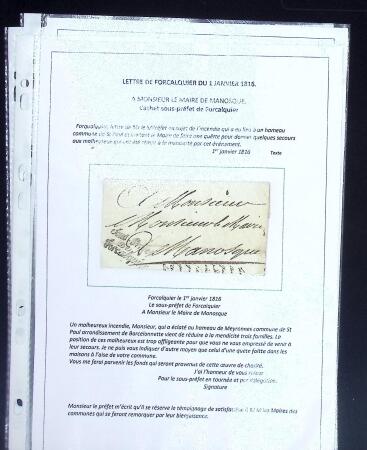 1770-1980 Intéressant ensemble sur les BASSES-ALPES