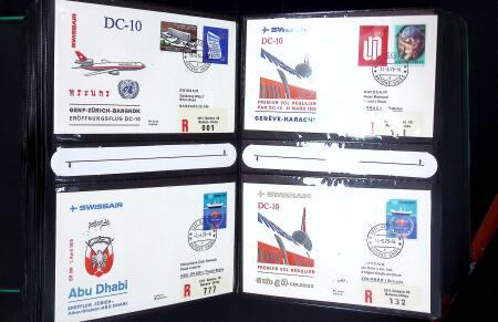 1930-1980 Plus de 750 1er vols Swissair beaucoup de