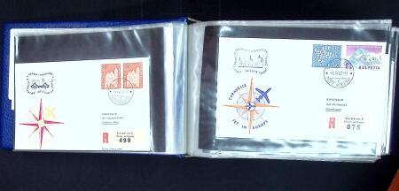 1930-1980 Plus de 750 1er vols Swissair beaucoup de