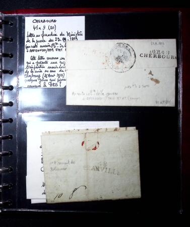 1729-1832 37 lettres de la Manche toutes avec de très