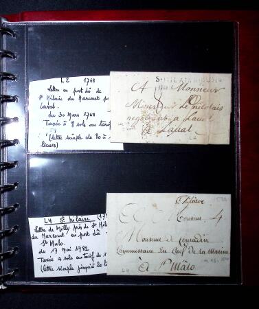 1729-1832 37 lettres de la Manche toutes avec de très