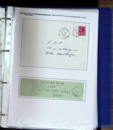 1966-1979 Belle exposition sur le bureau postal PARIS