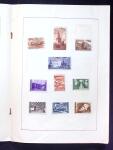 1947-1949 Petit feuillet contenant un ensemble de blocs
