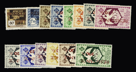 N° 167 à 180 Série RESISTANCE complète de 14 valeurs,