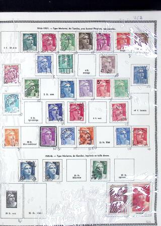 1876-1955 Début de collection de France en album Thiaude
