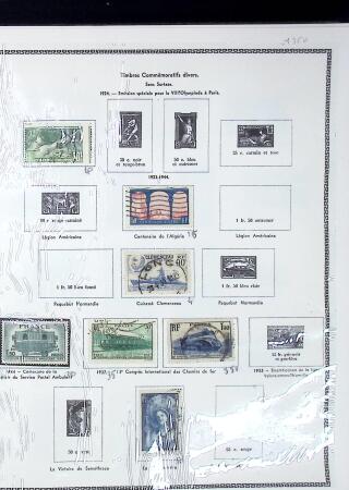 1876-1955 Début de collection de France en album Thiaude