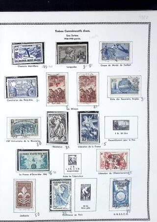 1876-1955 Début de collection de France en album Thiaude