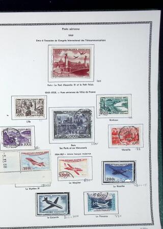 1876-1955 Début de collection de France en album Thiaude