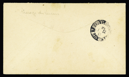 Madagascar n°295 + 311 OBL CAD "S.Paul et Amsterdam Madgascar depend. Australes" (2 janv 52 - Vercors) sur lettre avec arrivée Tananarive 22.1.52 (courrier Guenette). TB