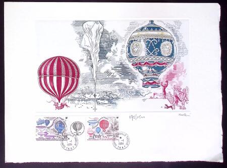 TAAF. 16 documents philatéliques sur velin d'Arches (tirage entre 950 et 1500) avec signatures des graveurs (Béquet, Andreotto, etc…), la plupart AFF timbres concrdants OBL 1er jour d'utilisation (période 1980 - 198