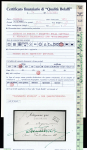 Enveloppe   bleue "Télégramme privée" avec griffe