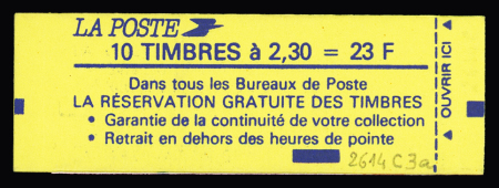 N°2614-C3A 2.30fr. Marianne Briat, variété timbres