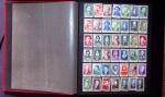 1852-1982 Collection d'oblitérés et stock en 3 classeurs,