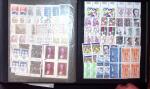 1852-1982 Collection d'oblitérés et stock en 3 classeurs,