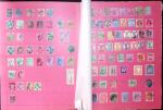 Old-time collection on pages, noted Thailand