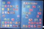 Old-time collection on pages, noted Thailand