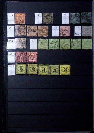 1850-75, Small collection of German States on stockpages,