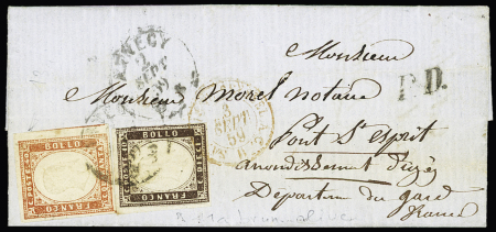 ANNECY càd sarde 02.09.1859 sur n° 11 + 13 (avec