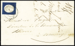 MOUTIERS càd sarde 07.06.1856 sur n° 8 (ld) sur lettre