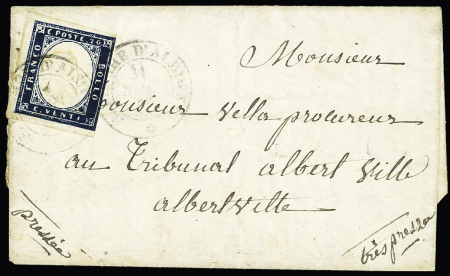 S. PIERRE D'ALBIGNY càd sarde 11.10.1857 sur n° 12