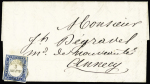 THONES càd sarde 03.09.1859 sur n°12 (léger pli d'archive)