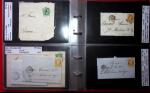 1849-1900 Près de 350 lettres classiques à la pièce,