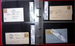 1849-1900 Près de 350 lettres classiques à la pièce,