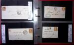 1849-1900 Près de 350 lettres classiques à la pièce,