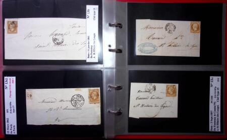 1849-1900 Près de 350 lettres classiques à la pièce,