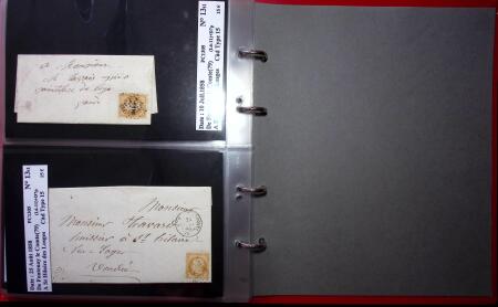1849-1900 Près de 350 lettres classiques à la pièce,