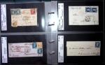 1849-1900 Près de 350 lettres classiques à la pièce,