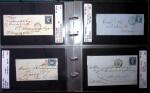 1849-1900 Près de 350 lettres classiques à la pièce,