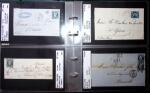 1849-1900 Près de 350 lettres classiques à la pièce,