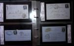 1849-1900 Près de 350 lettres classiques à la pièce,