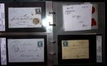 1849-1900 Près de 350 lettres classiques à la pièce,