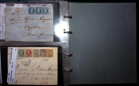 1849-1900 Près de 350 lettres classiques à la pièce,
