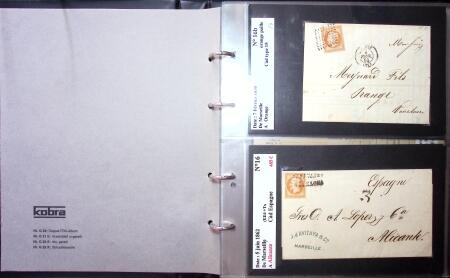 1849-1900 Près de 350 lettres classiques à la pièce,